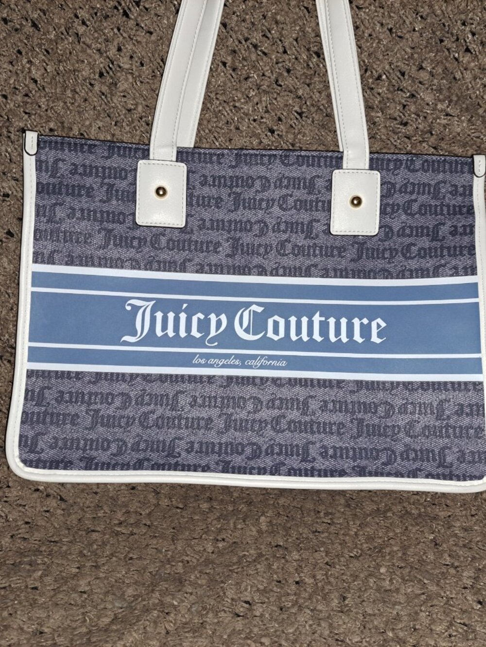 JUICY COUTURE-Fashionista Tote-Status Denim-Large-Near Mint - Picture 2 of 8